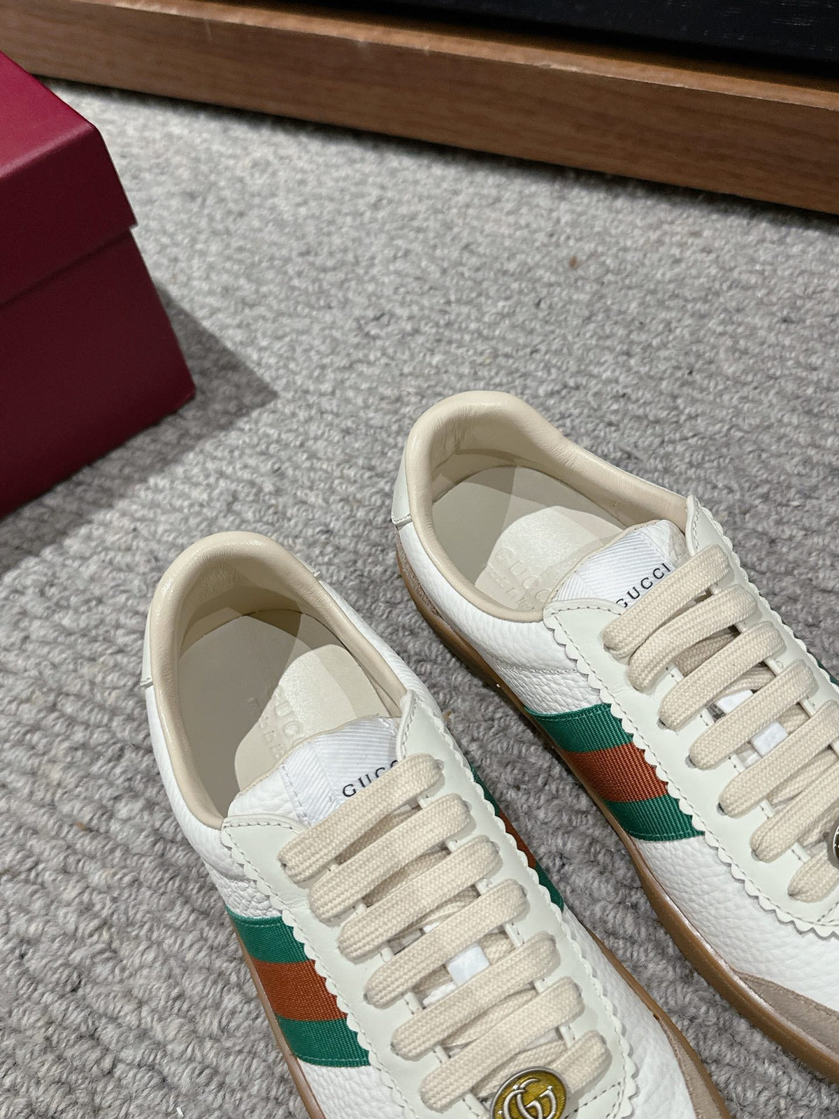 GG & ADIDAS SNEAKER WHITE CALFSKIN
