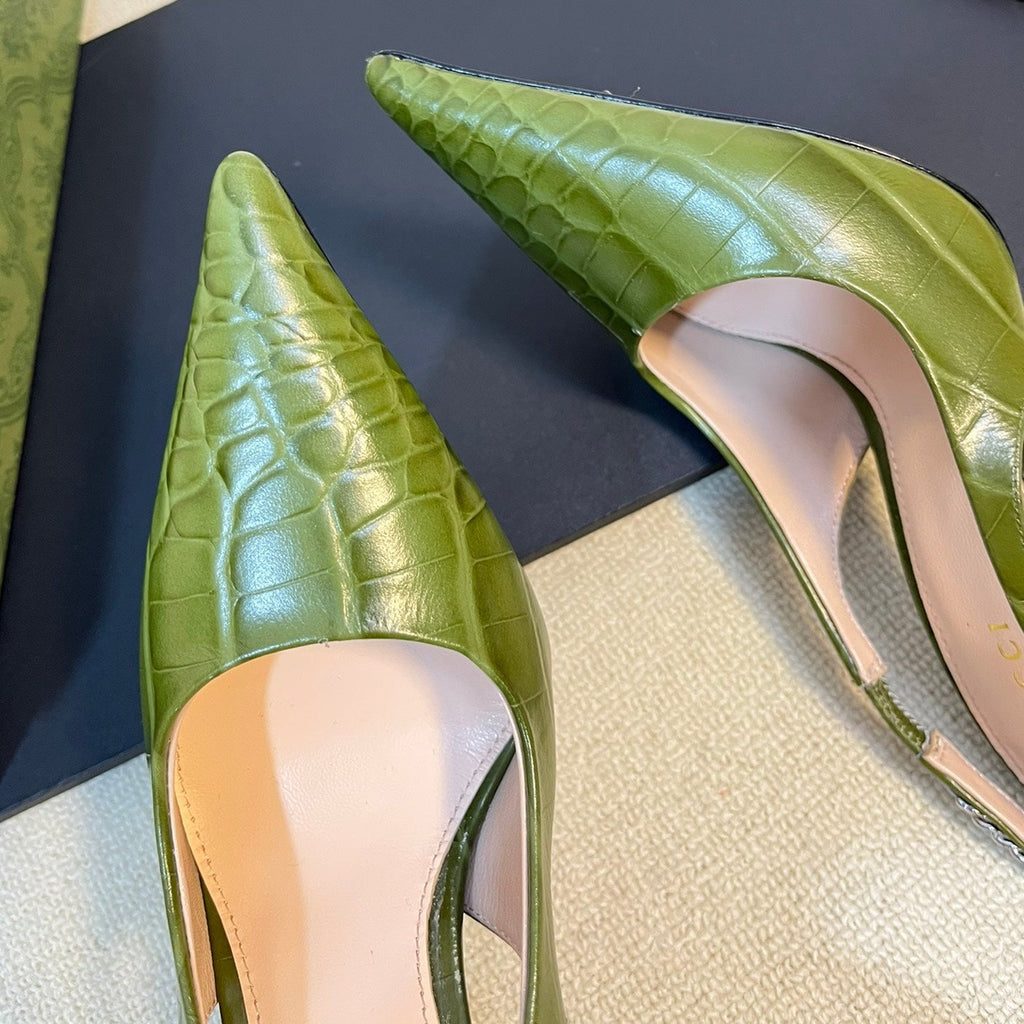 GG Women's High Heels  Green Juniper