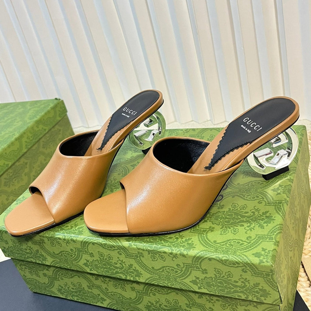 GG  Women's Heeled Sandals Gingerbread Brown