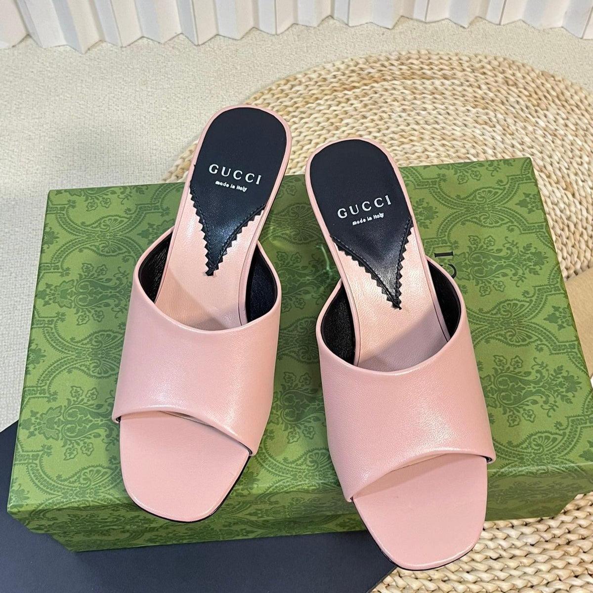 GG  Women's Heeled Sandals Pink Pastel