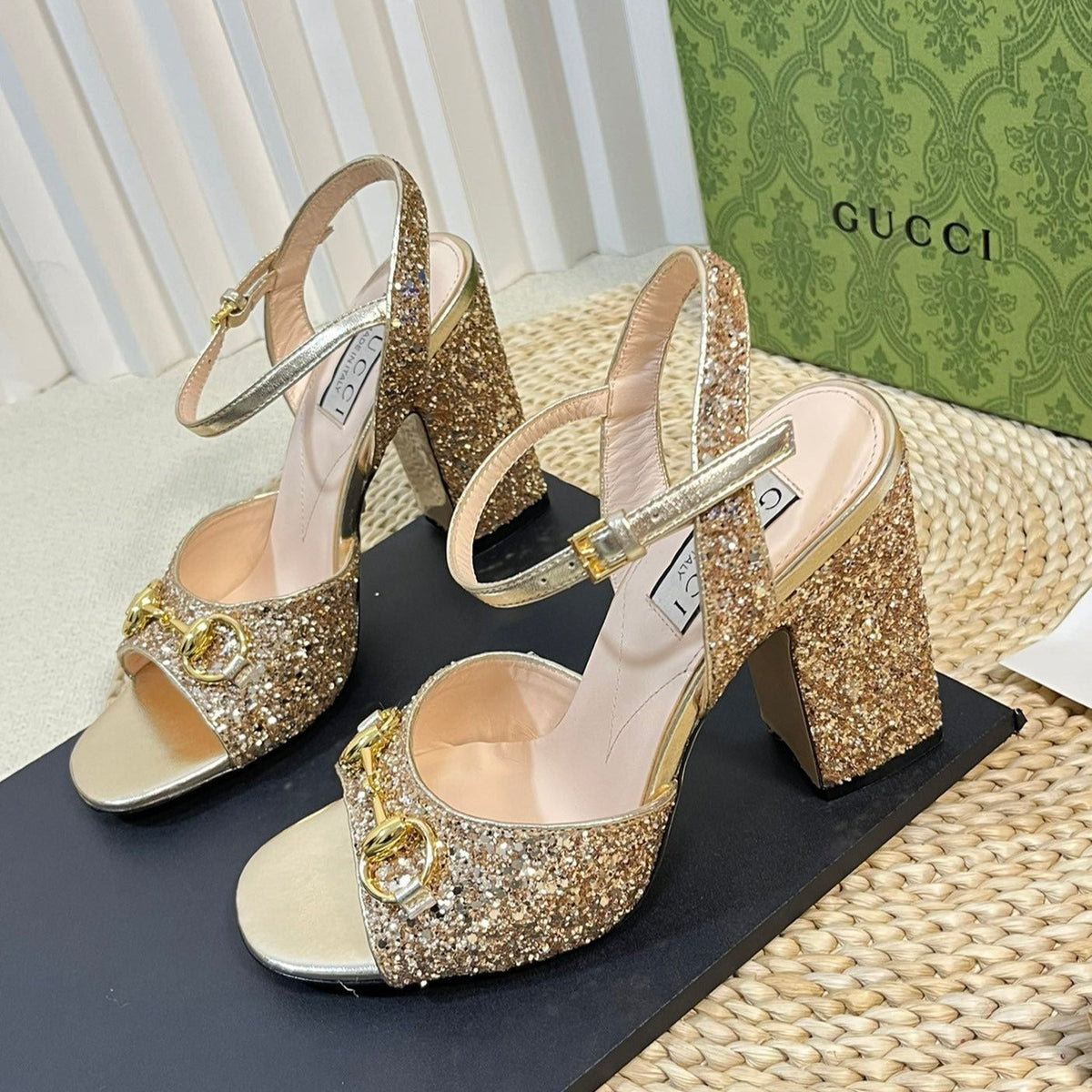 GG Women Sandal High Heels Cream