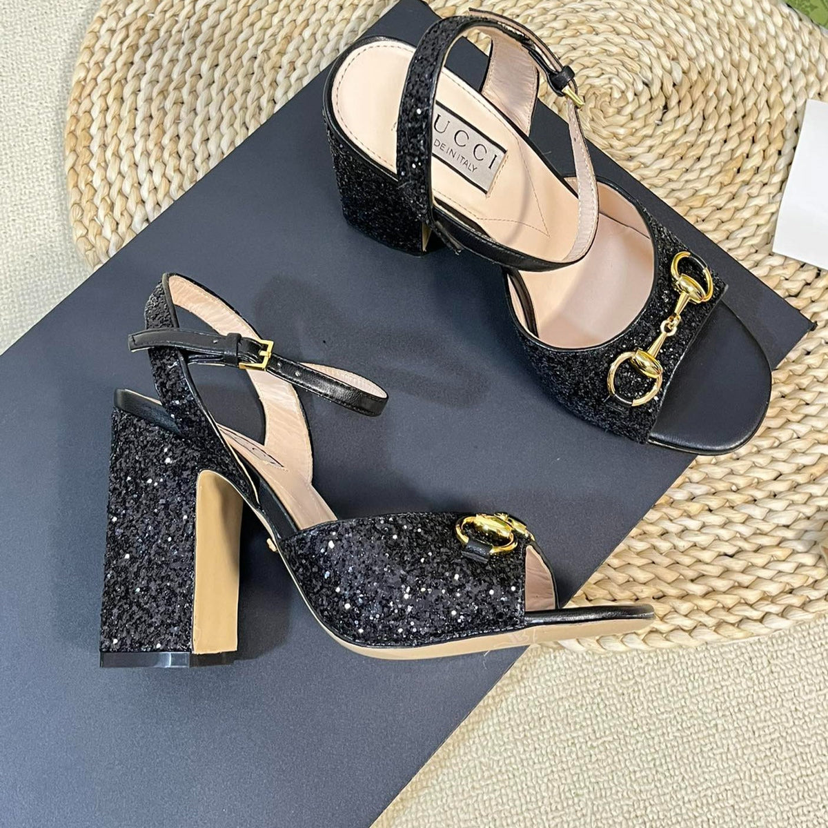 GG Women Sandal High Heels Black
