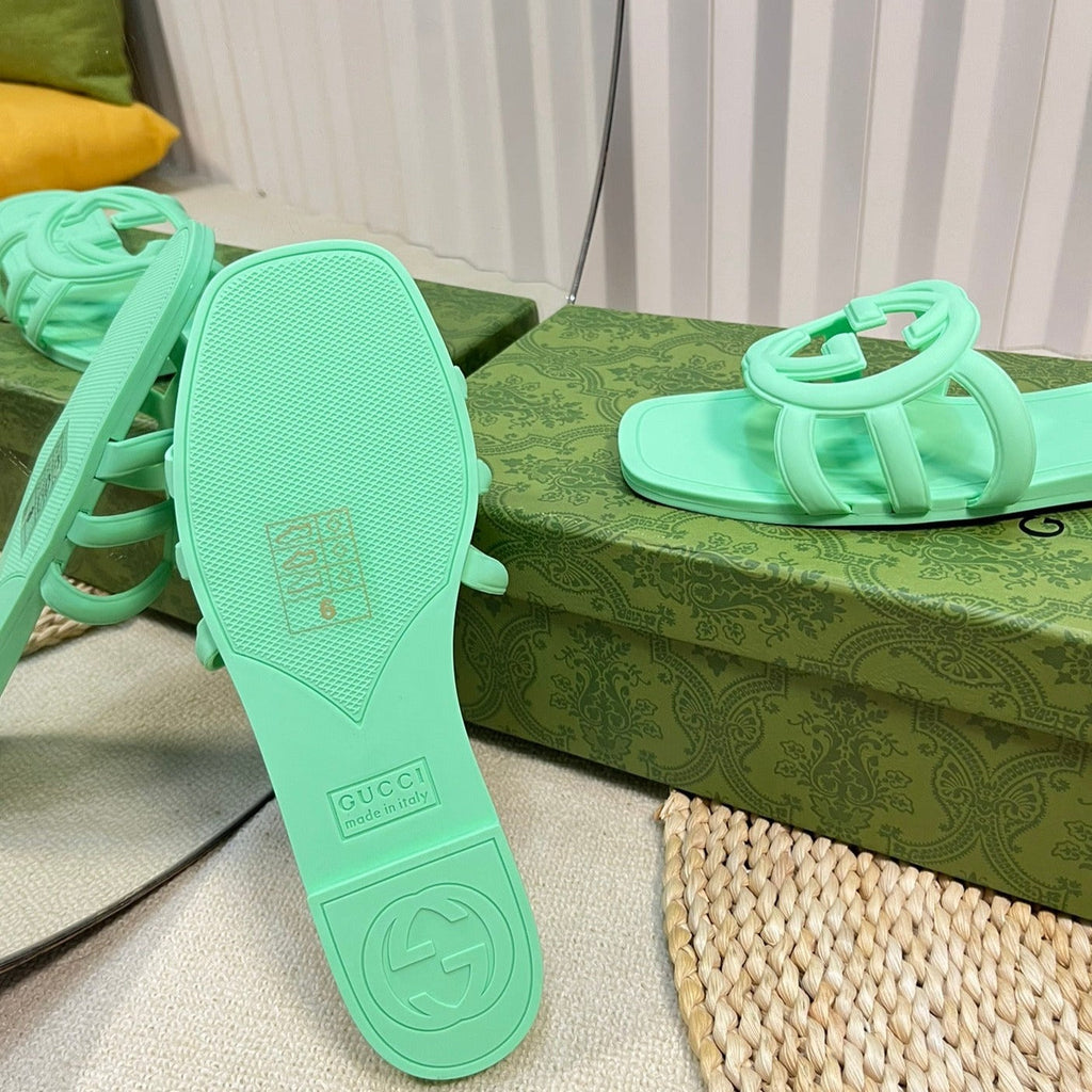 GG Rubber Slide Blue Cadet