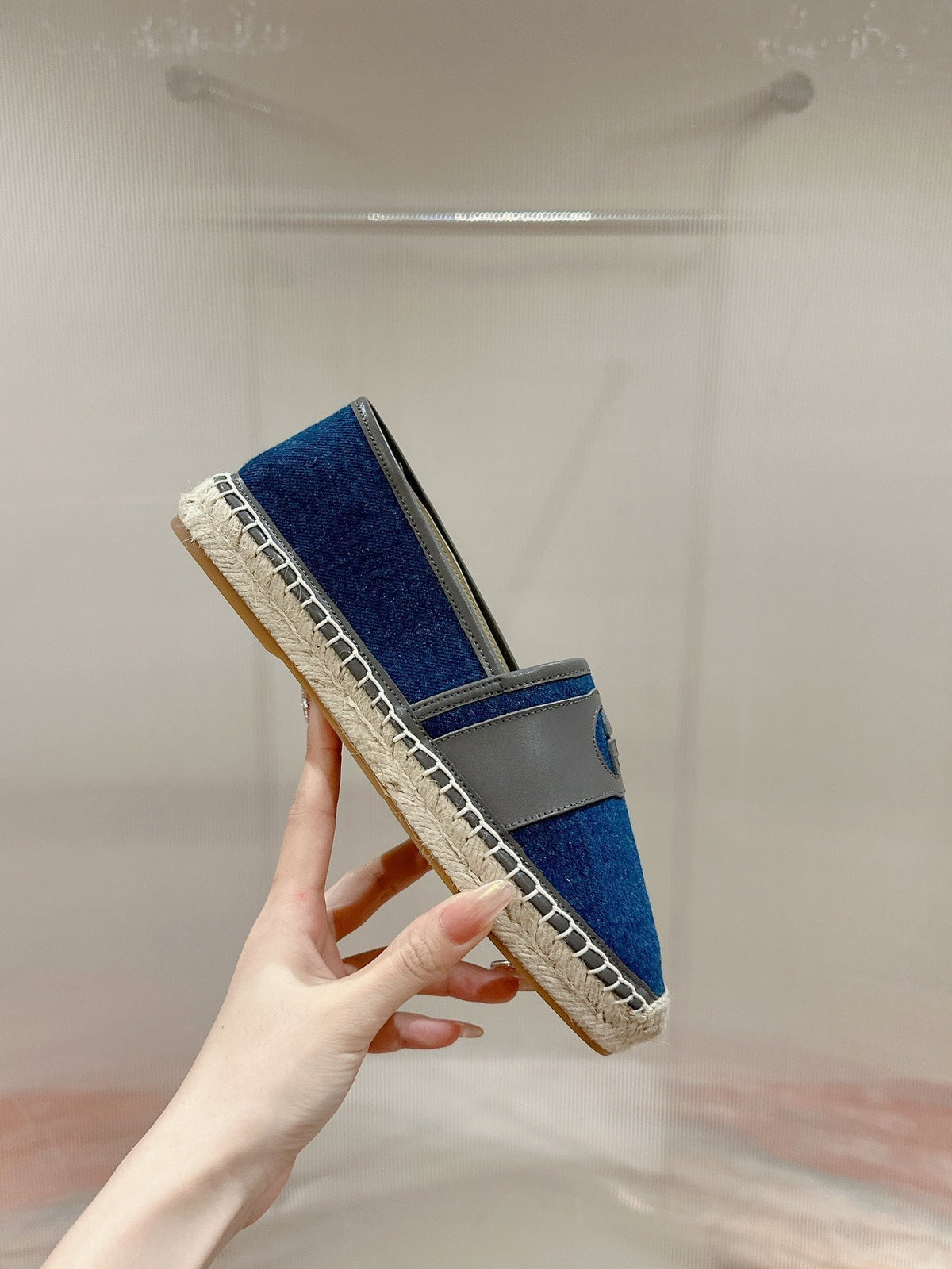 GG ESPADRILLES SLIP - ON AEGEAN CANVAS