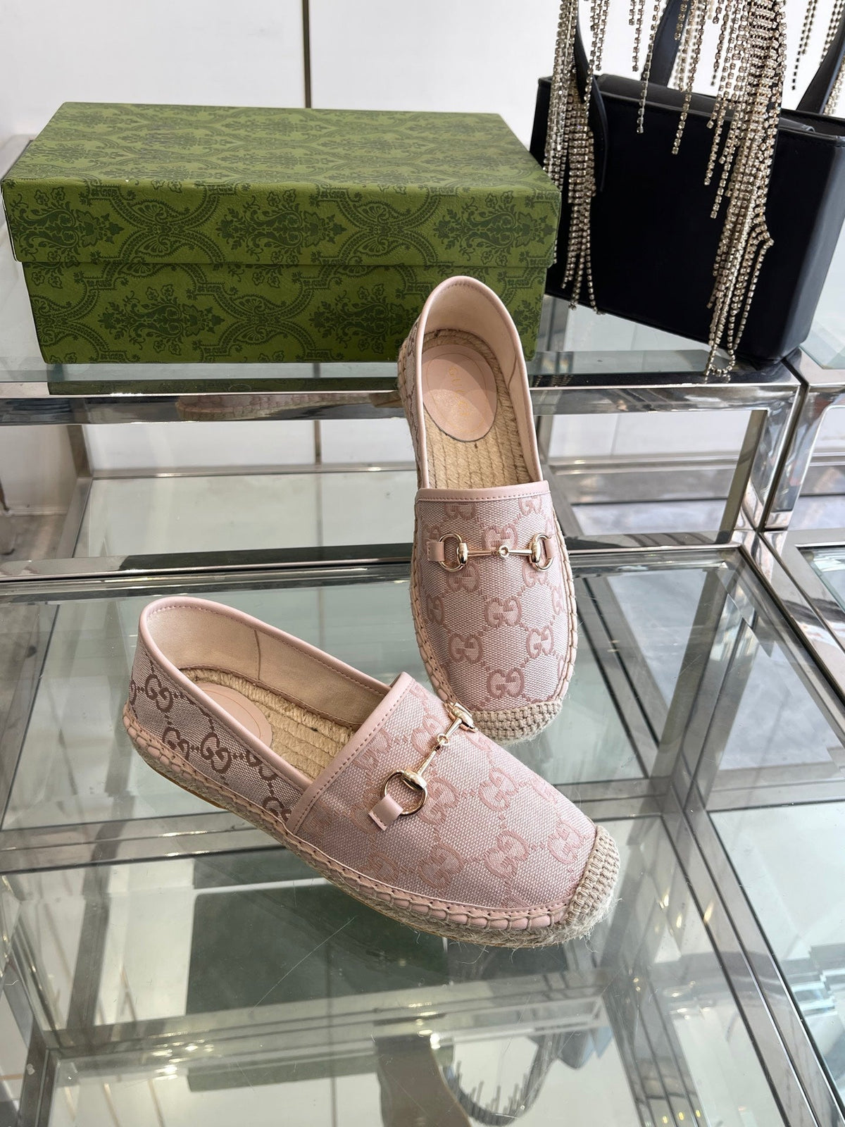 GC 2025 Espadrille With Horsebit Light Pink Canvas 292318