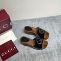GG Clog Black Patent Leather 864267