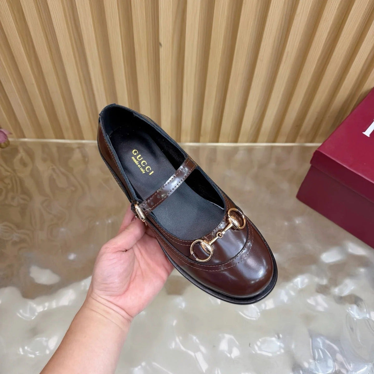 GG 26 Slip-on Dark Brown Sheepskin 589462